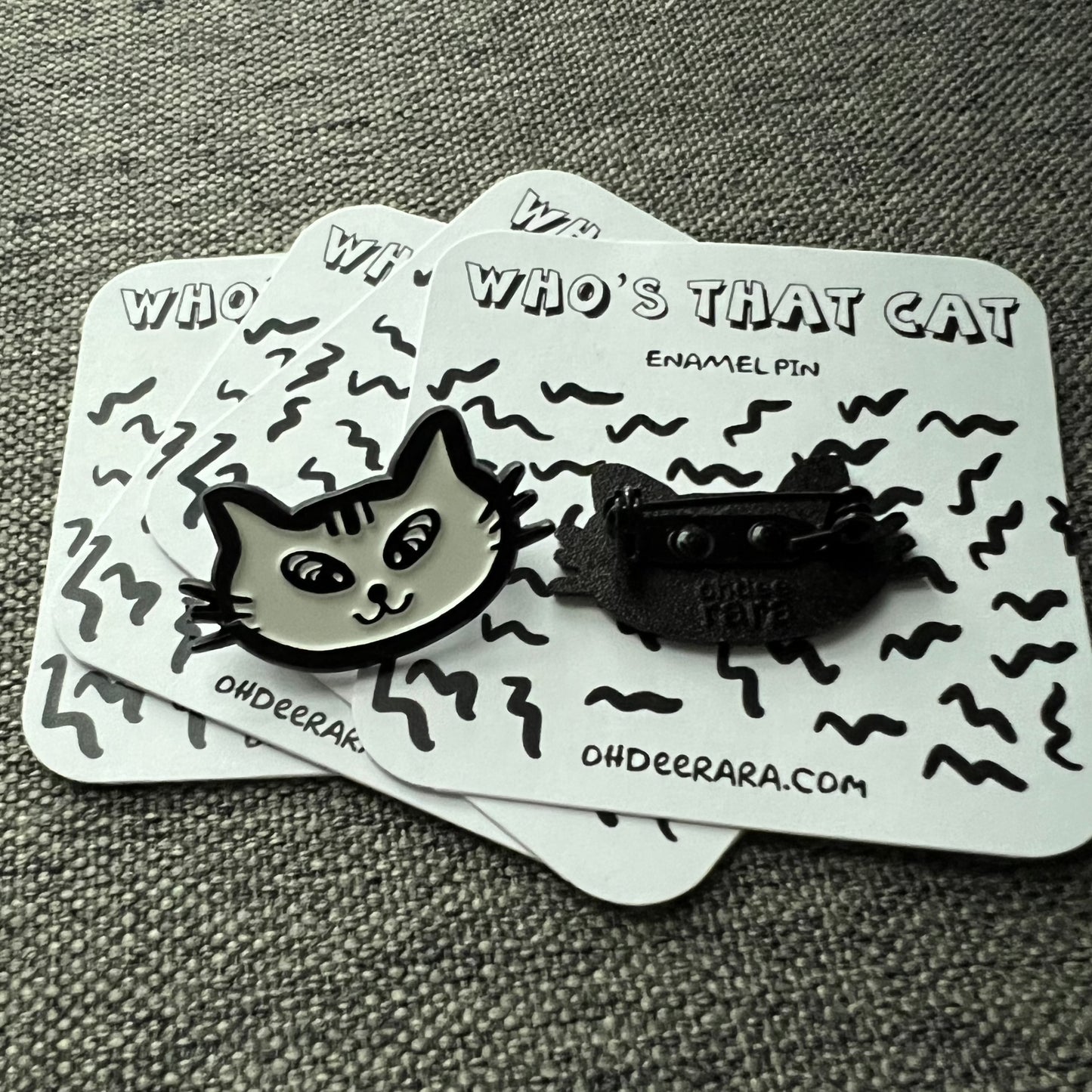 Who's That Cat Enamel Pin